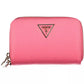 Chic Pink Double Wallet with Contrasting Details