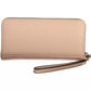Chic Pink Zip Wallet with Multiple Compartments