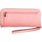 Elegant Pink Polyurethane Wallet with Logo Detail