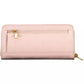 Chic Pink Wallet with Elegant Contrasting Details