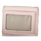 Elegant Pink Compact Wallet with Snap Closure