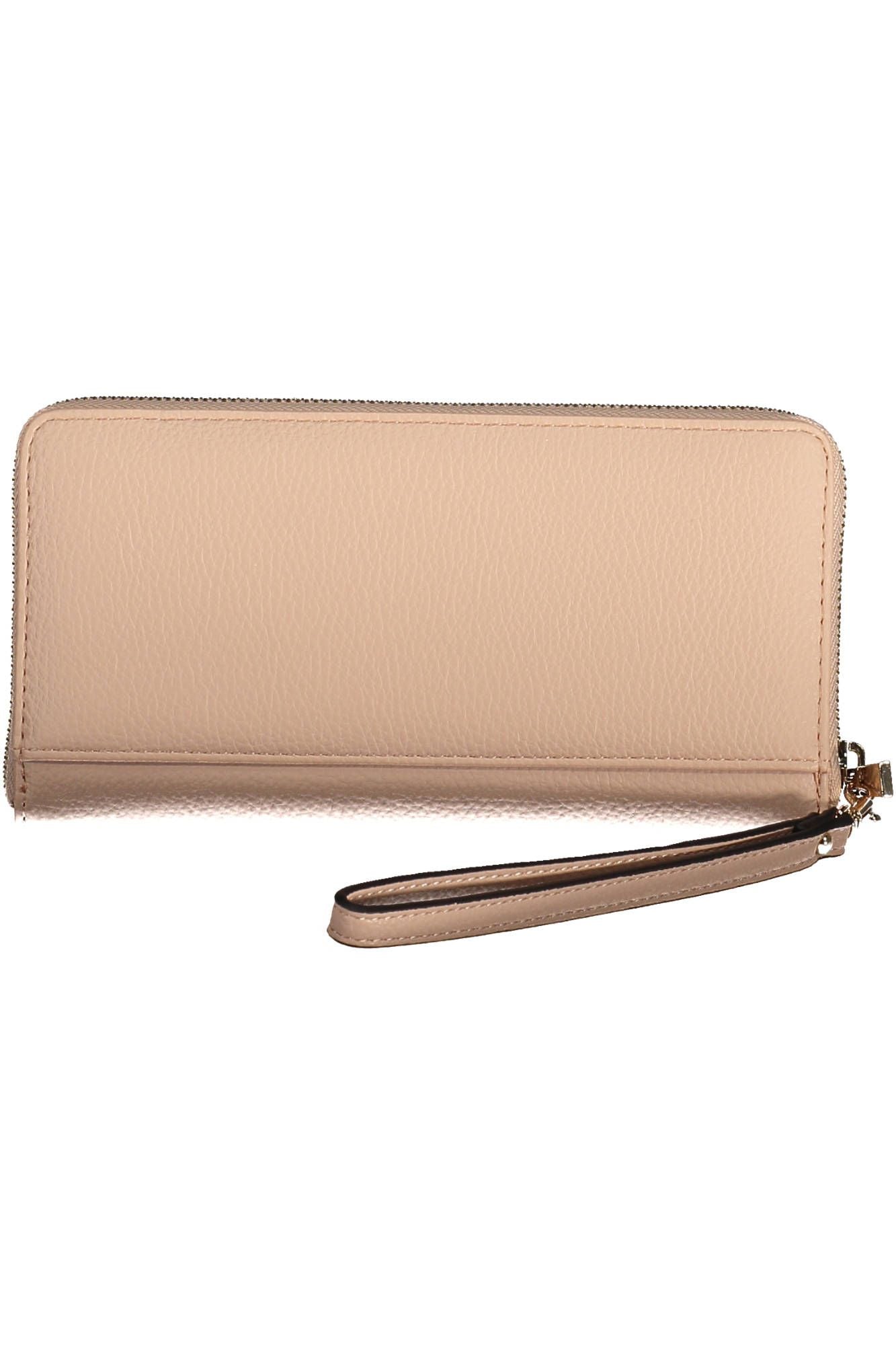 Elegant Pink Zip Wallet with Ample Space