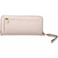 Chic Pink Wallet with Contrasting Details