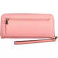 Chic Pink Wallet with Contrasting Details