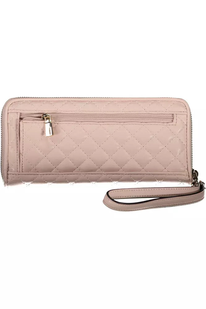 Chic Pink Multi-Compartment Wallet