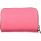 Chic Pink Double Wallet with Contrasting Details