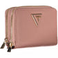 Chic Pink Double Wallet with Contrasting Accents