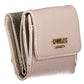 Elegant Pink Compact Wallet with Snap Closure