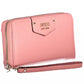 Chic Pink Wallet with Contrasting Details