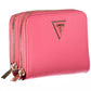 Chic Pink Double Wallet with Contrasting Details