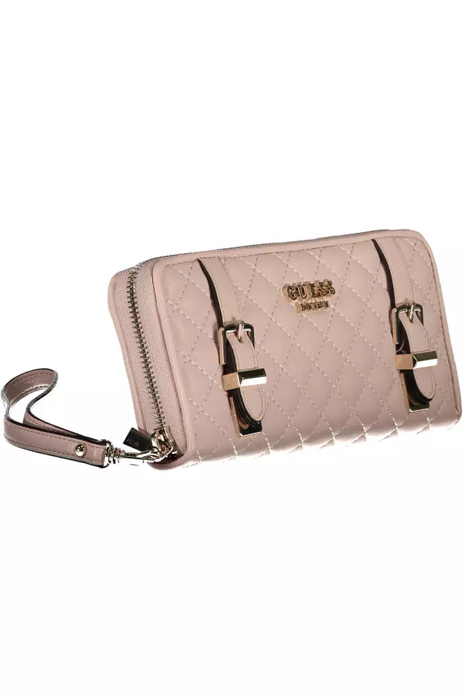 Chic Pink Multi-Compartment Wallet