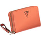 Chic Red Polyurethane Multi-Compartment Wallet