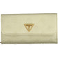 Chic Green Polyurethane Wallet with Ample Space