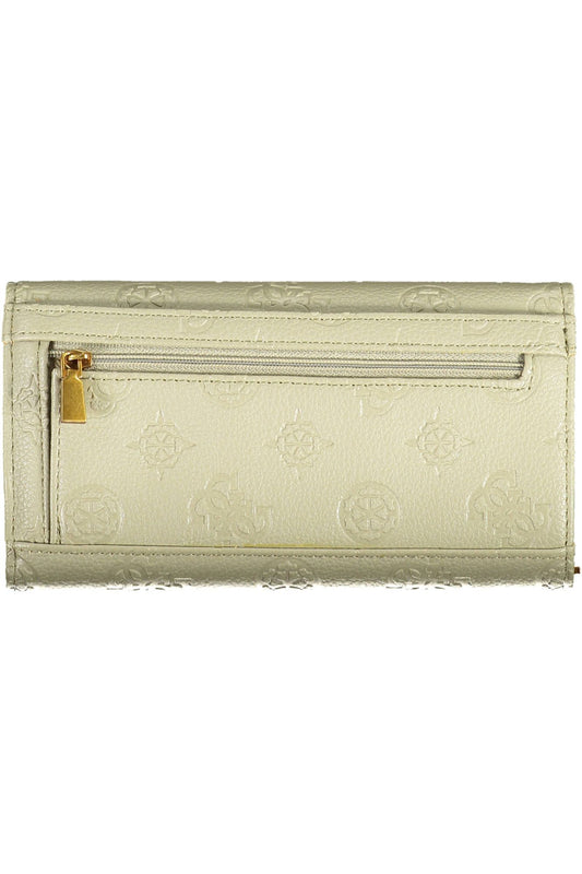 Chic Green Polyurethane Wallet with Ample Space