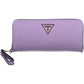 Chic Purple Polyurethane Wallet with Coin Purse