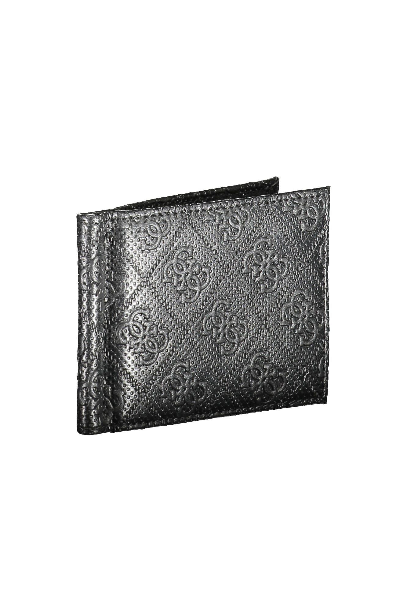 Elegant Leather Money Clip with Logo Detail