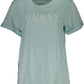 Chic Light Blue Organic Cotton Top