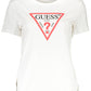 Chic White Organic Logo Tee