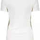 Chic White Logo Tee with Elegant Detailing