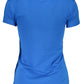 V-Neck Logo Print Organic Teal Tee