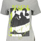 Chic Gray Embroidered Logo Tee