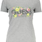 Chic Gray Logo Print Tee