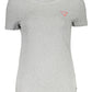 Chic Gray Logo Print Organic Tee