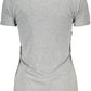 Chic Gray Logo Print Tee