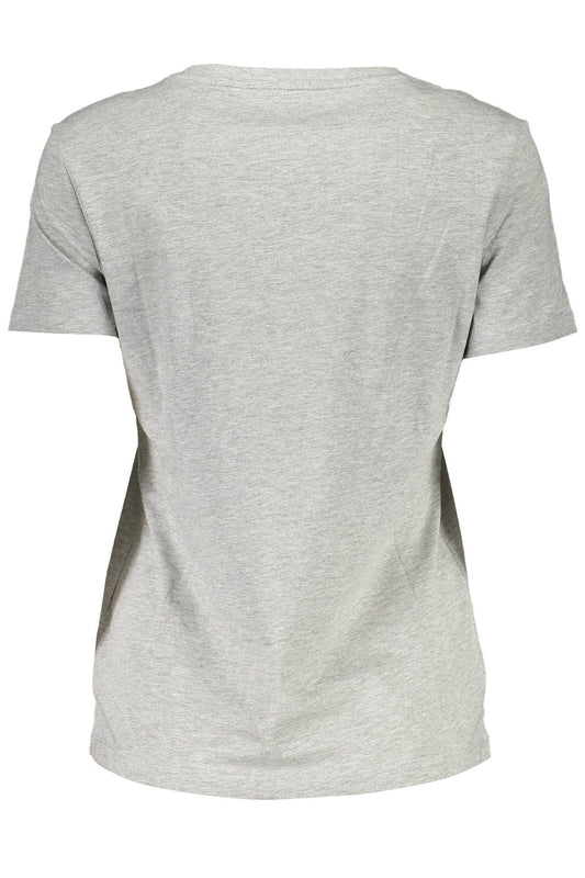 Elite Gray Organic Cotton Tee for Her