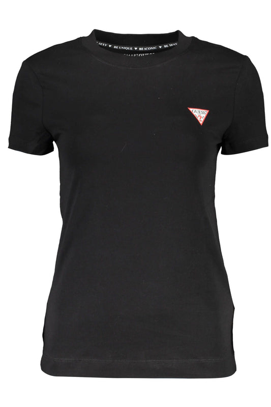 Chic Organic Cotton Logo Tee - Sleek Black