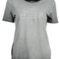 Chic Faded Embroidery Logo Tee