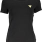 Elegant Black Logo Tee with Short Sleeves