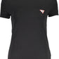 Elegant Black Cotton Crew Neck Tee