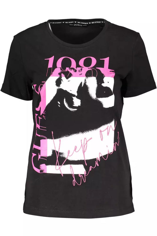 Chic Embroidered Logo Tee