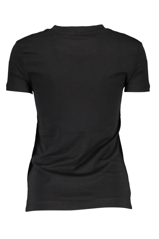 Chic Organic Cotton Logo Tee - Sleek Black