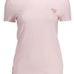 Chic Pink Logo Tee with Organic Cotton