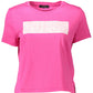 Chic Pink Logo Print Tee