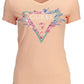 Chic Pink V-Neck Logo Tee