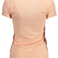Chic Pink V-Neck Logo Tee