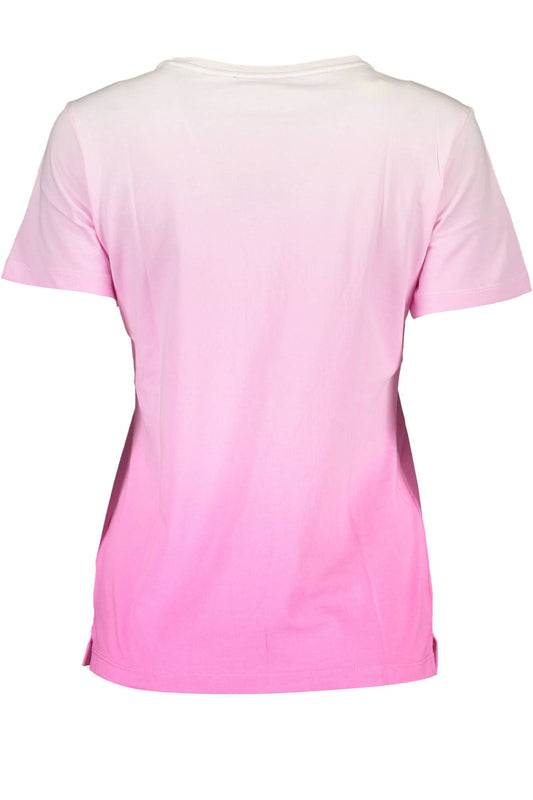 Chic Pink Guess Tee with Contrast Details