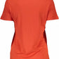 Chic Pink Logo Tee with Wide Neckline