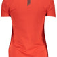 Chic Red Cotton Tee with Signature Logo