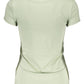 Chic Green V-Neck Logo Tee