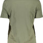 Chic Green Logo Tee with Short Sleeves