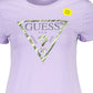 Chic Purple Short Sleeve Crew Neck Tee