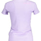 Chic Purple Logo Tee with Round Neckline