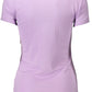 Chic Purple V-Neck Logo Tee