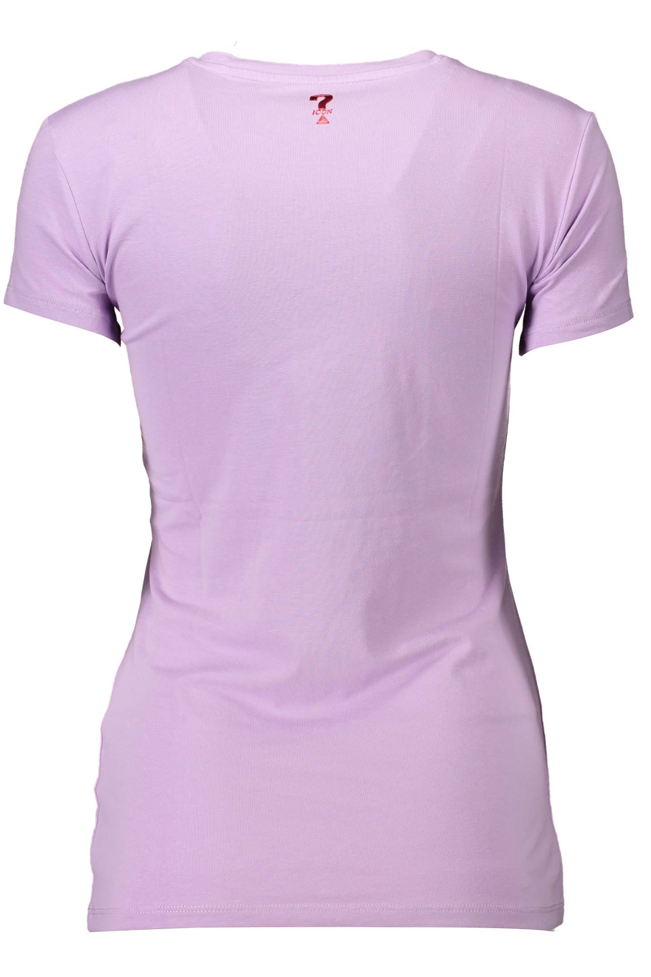 Chic Purple V-Neck Logo Tee