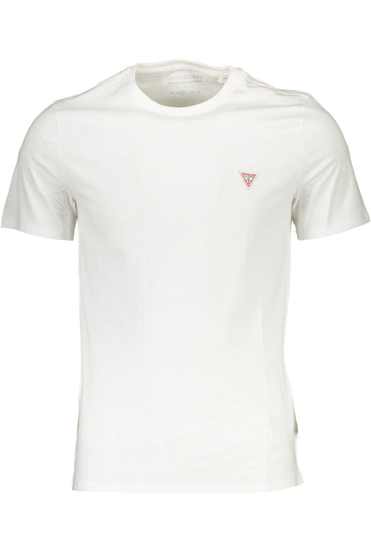 Chic White Organic Cotton Tee with Logo