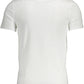 Elegant V-Neck Slim White Tee